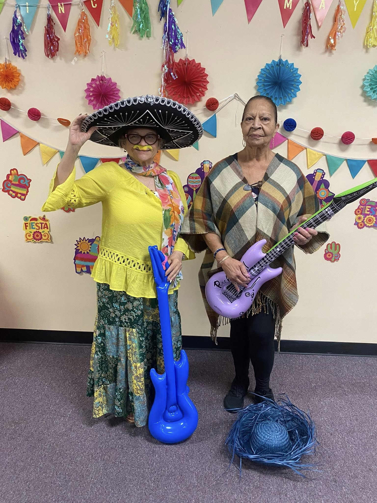 Residents enjoying Mexican music