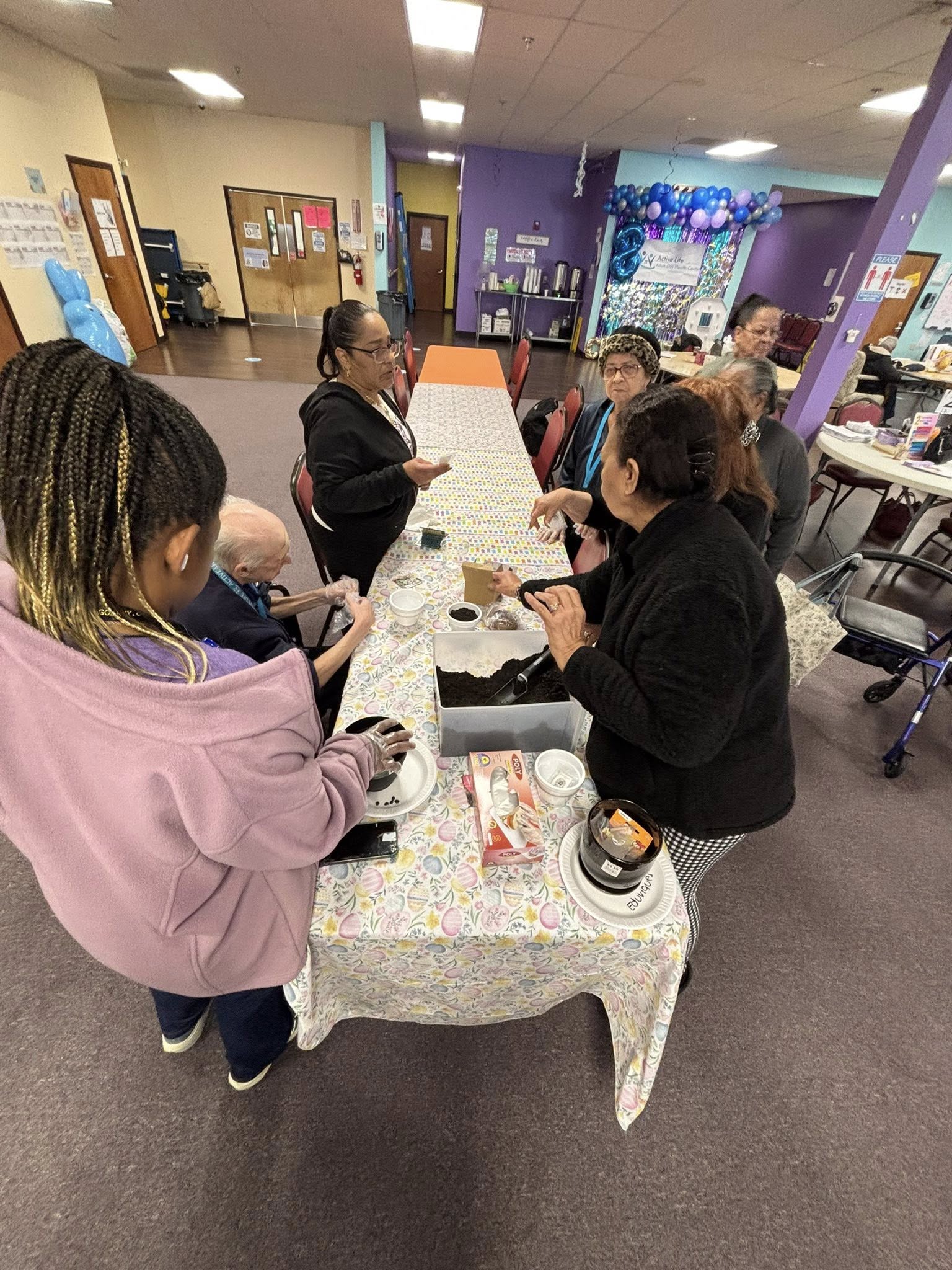 Watering newly planted seeds