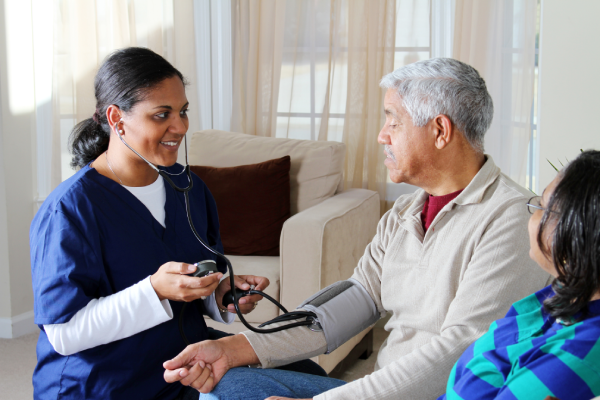 Professional health monitoring for seniors